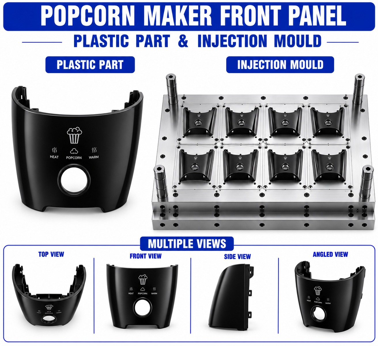 Popcorn Maker Plastic Front Panel Mould and Moulding Service
